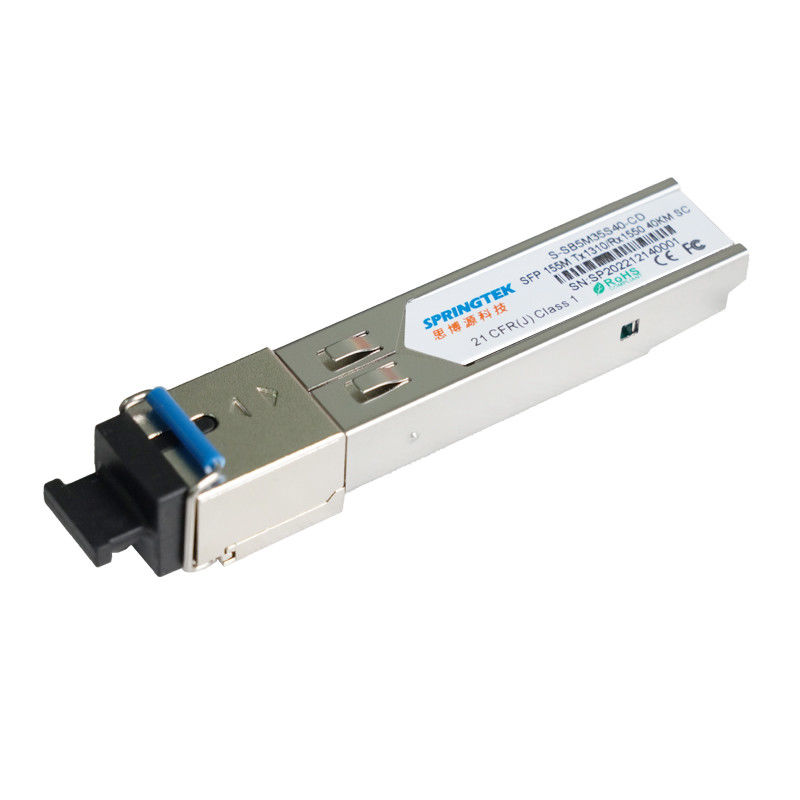 155M Kompatibel Juniper/Arista SFP BIDI 40KM Modul Optik TX1310nm/RX1550nm SC DDM Transceiver