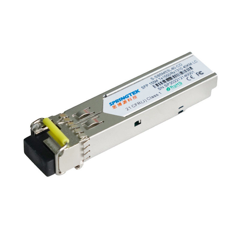 Modul Optik SFP Ethernet SFP BIDI 40km TX1550nm/RX1310 155M SM LC DFB DOM