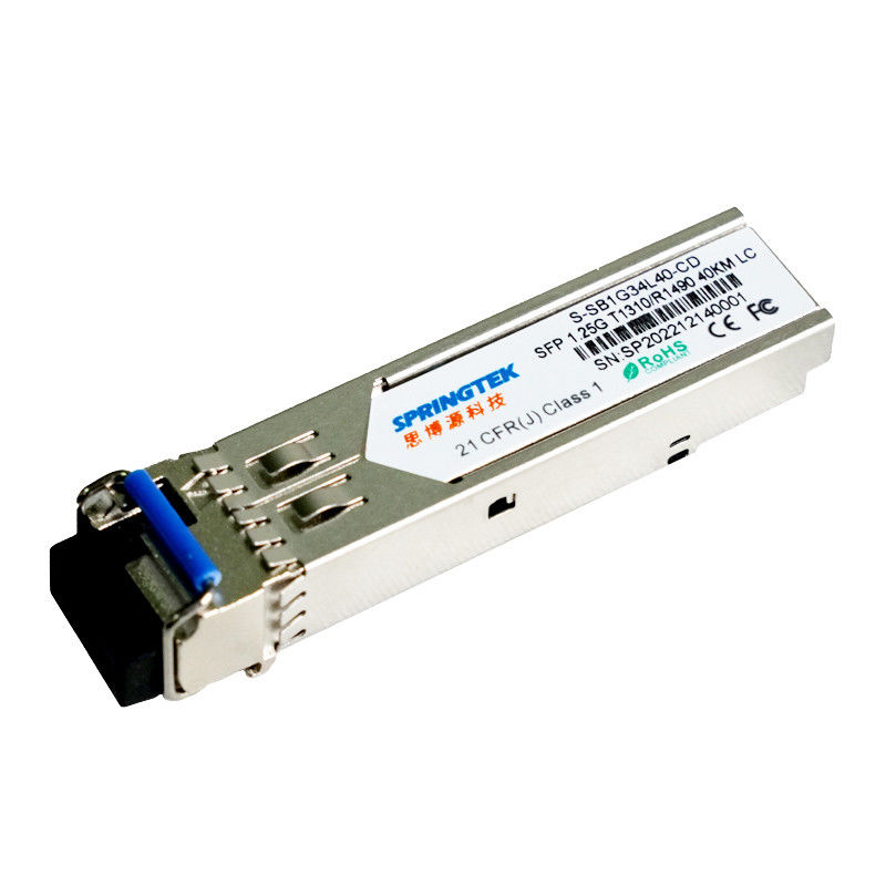 1.25G BIDI 40km Tx1310nm / TX1490nm Konektor LC SMF WDM Gbic Transceiver Optik Modul SFP