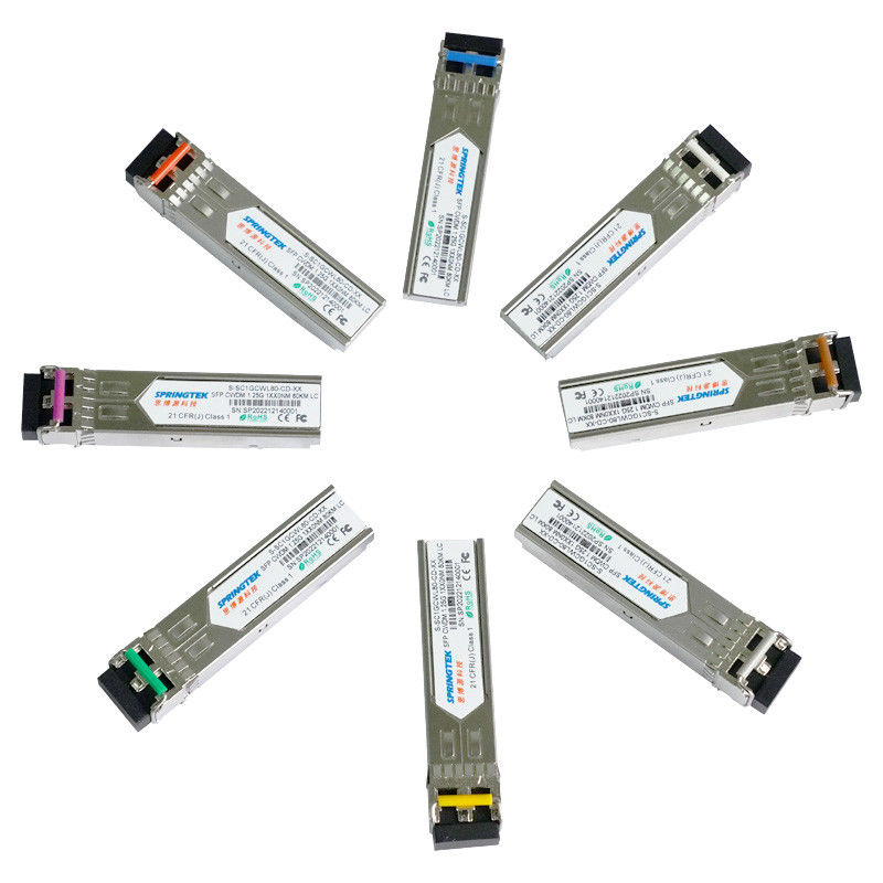 1.25G CWDM1270~1610nm Kompatibel Transceive SFP LC ER ZR ZR+ Dengan Modul Optik DDM