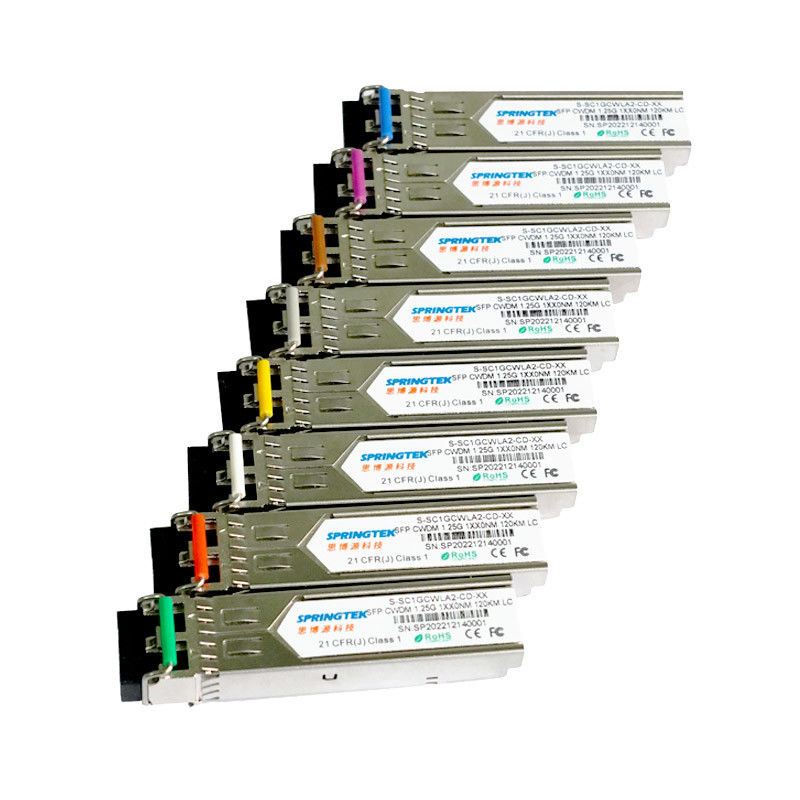OEM Cisco Kompatibel 1270~1610nm LC 1.25Gbps 120km CWDM SFP Dengan Modul Transceiver DDM
