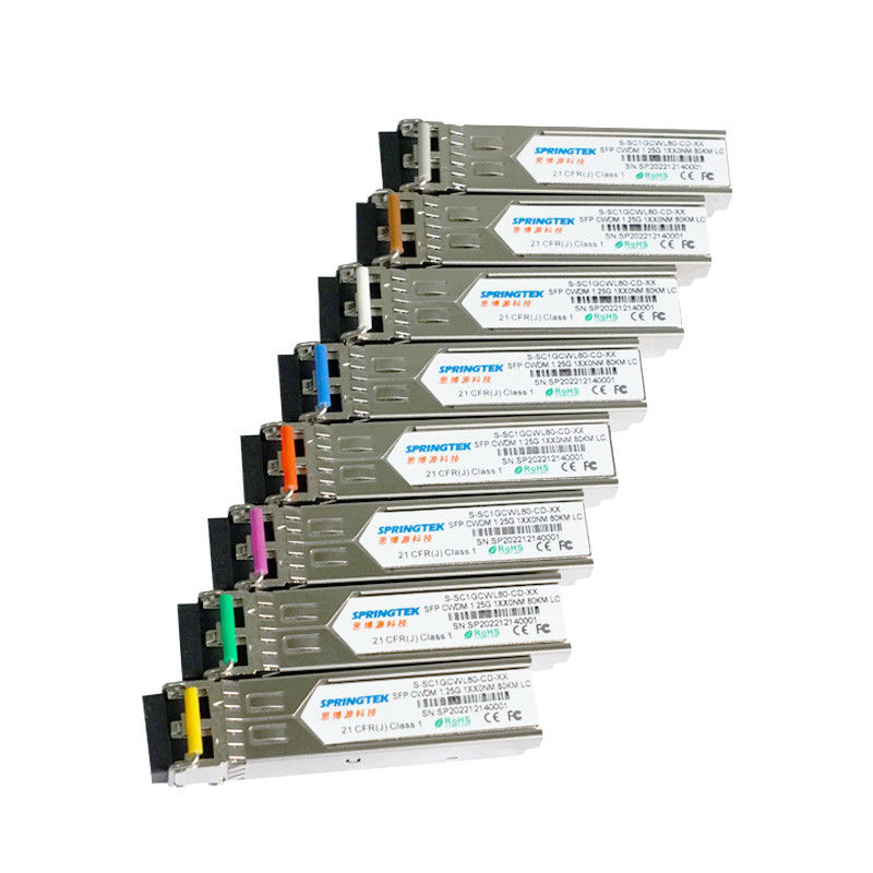 1.25G CWDM1270~1610nm Kompatibel Transceive SFP LC ER ZR ZR+ Dengan Modul Optik DDM
