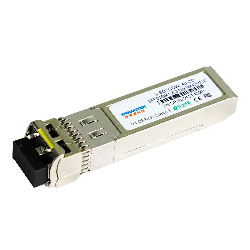Cisco Kompatibel DWDM C17 ~ C61 40km SFP Modul Optik 1.25Gbps SMF LC Dengan DDM