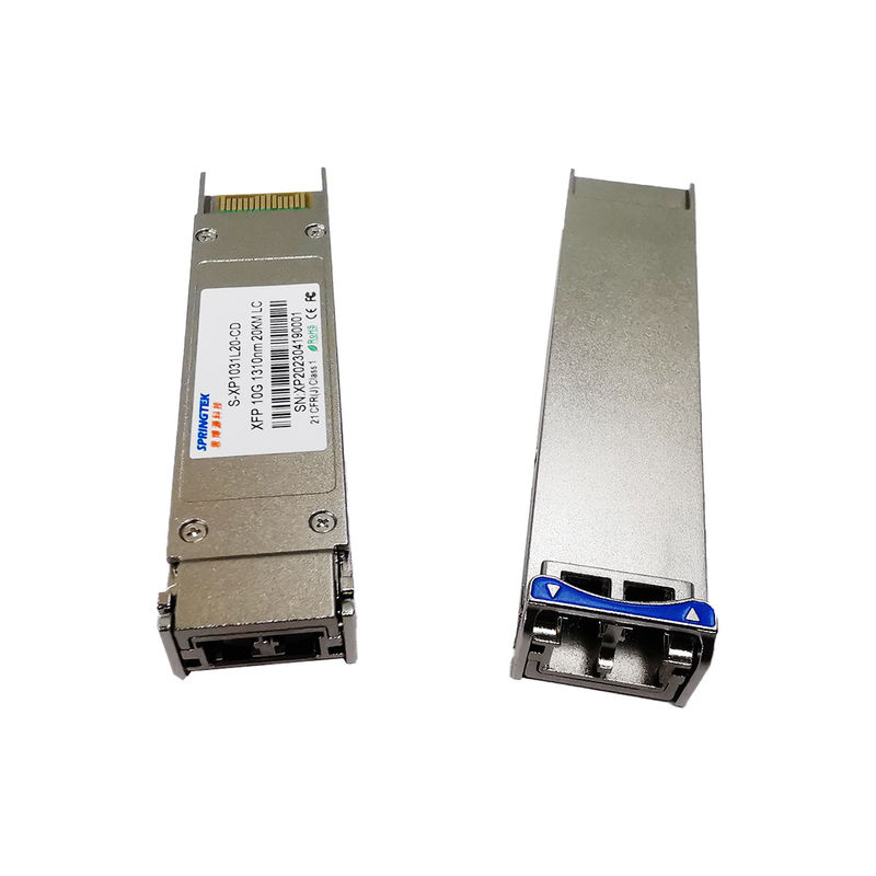 Dual Fiber Single Mode 1310nm 20km LC 10G XFP Transceiver LR Kompatibel Dengan Brokat