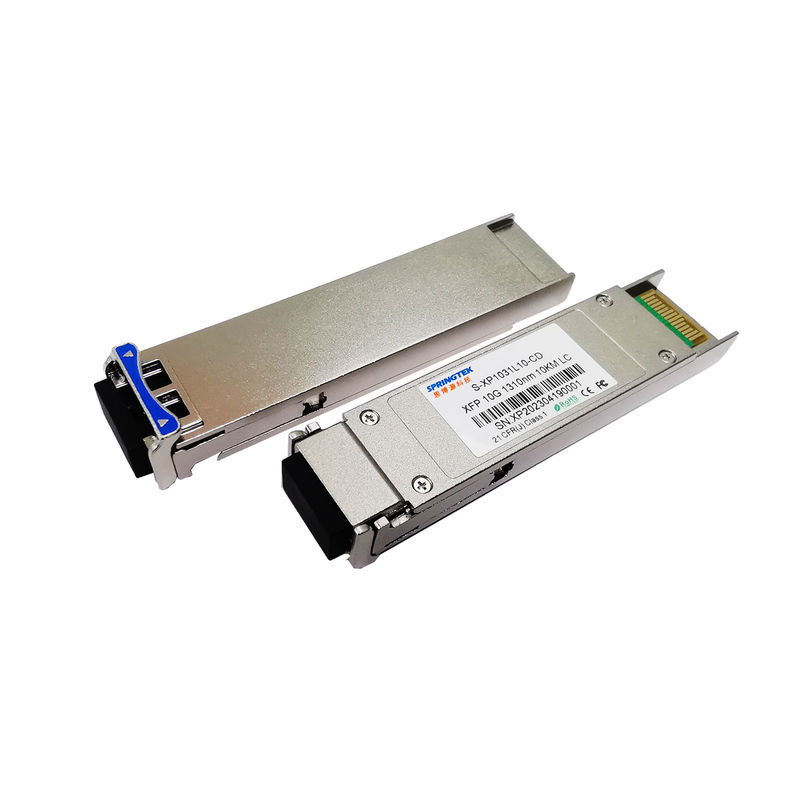 10GBASE-LR/LW OC-192/STM-64 DOM Modul 10G XFP LR Transceiver Optik 1310nm 10km Untuk Dell