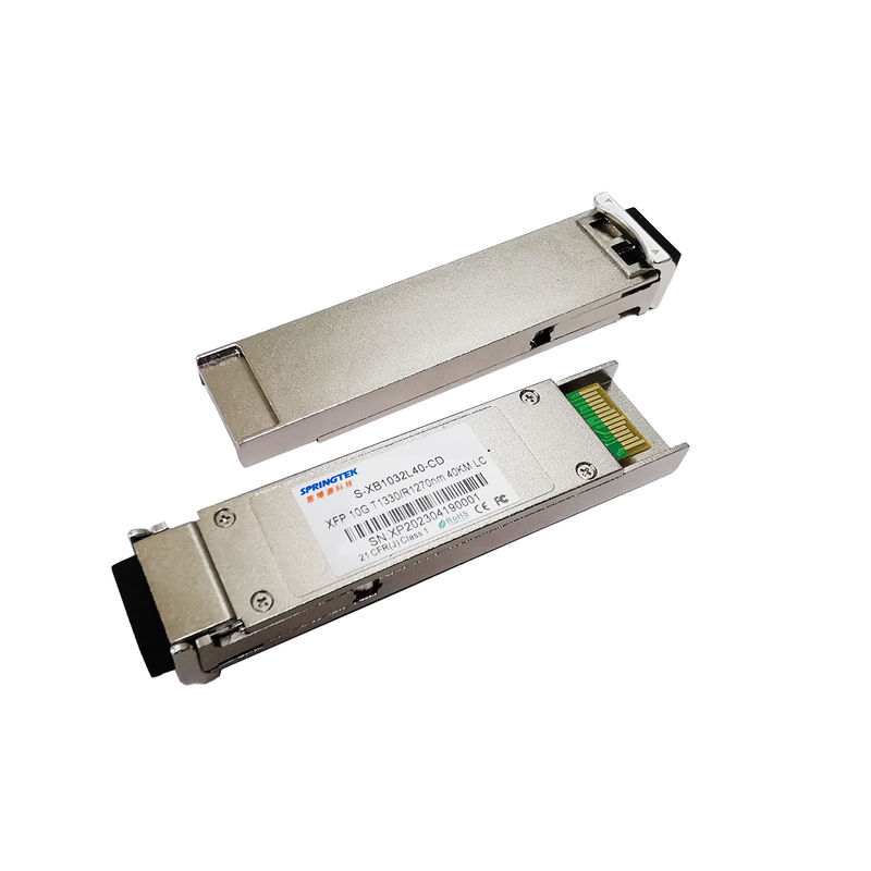 BIDI 40KM 1330nm 1270nm Serat Tunggal 10G XFP Transceiver BX XFP LC Modul Optik